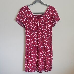 Old Navy Red Flutter Sleeve Sundress